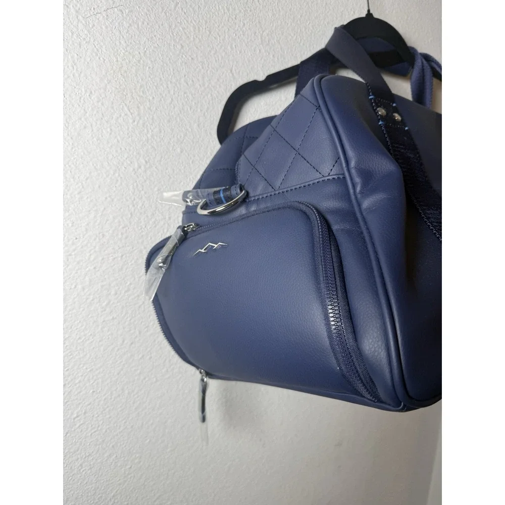 Brand New The Dye Classic Golf Duffle Bag, Navy And Leather Stonebridge Ranch